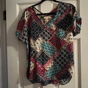 Pink Rose Large Blouse